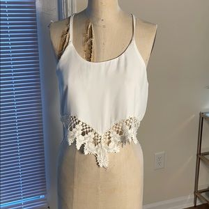 End of summer sale! Crochet halter neck crop top